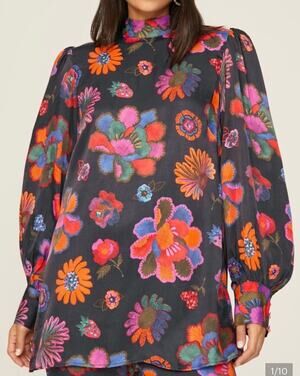 Lily's Garden mock-neck blouse/dress by FARM Rio